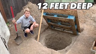 I dug an underground bunker in my backyard [upl. by Dannie]