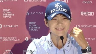 Sung Hyun Park Excited About the Changes to No 18 at the 2019 Evian Championship [upl. by Nowd]