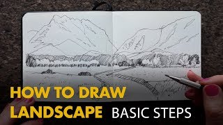 How to Draw a Landscape [upl. by Esina603]