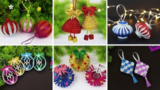 6 DIY Christmas Ornaments Decoration Ideas  Christmas Tree Decorations  Christmas Crafts [upl. by Anawahs]