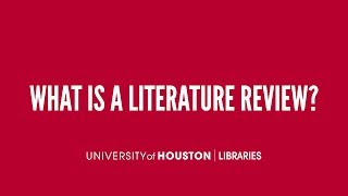 What is a literature review [upl. by Hsak85]