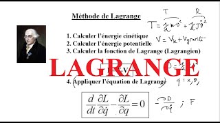 Formalisme de Lagrange [upl. by Jaquenetta286]