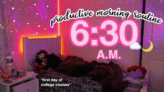 630 am realistic productive morning routine first day of spring classes [upl. by Durham]