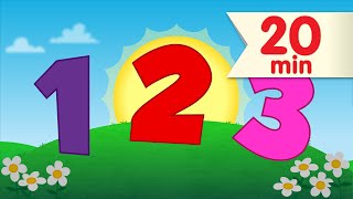 One Two Three Educational Videos on Numbers [upl. by Halfon765]