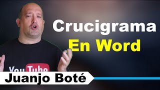 Cómo hacer un Crucigrama en Word [upl. by Airotnes]