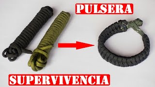 Cómo Hacer Una Pulsera De Supervivencia Con Cuerda Paracord 550 [upl. by Tully370]