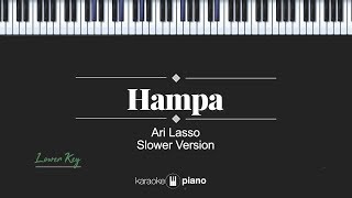 Hampa LOWER KEY Ari Lasso KARAOKE PIANO [upl. by Mannos]