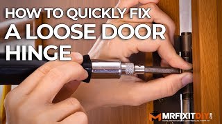 How to Quickly Fix a Loose Door Hinge [upl. by Irallih]