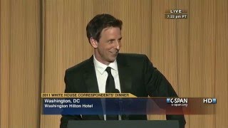 CSPAN Seth Meyers remarks at the 2011 White House Correspondents Dinner [upl. by Kantos]