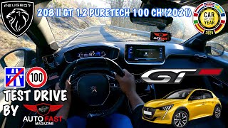 Peugeot 208 II 12 Puretech 100 hp 2021  Test Drive POV [upl. by Aohsoj]