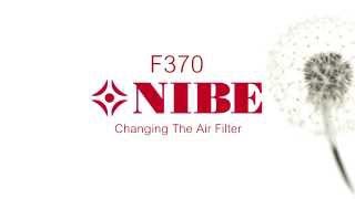 NIBE F370  How to change the air filter [upl. by Balduin404]