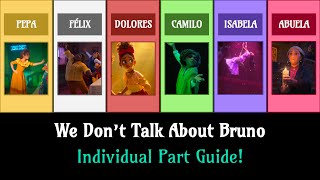 We Dont Talk About Bruno  Vocal Part Guide [upl. by Onateyac]