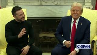 Full Meeting between President Trump VP Vance and Ukrainian President Zelensky in Oval Office [upl. by Anertac]