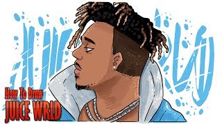 How To Draw JUICE WRLD step by step [upl. by Kaufmann]