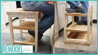 How To Build A Bar Stool Step Ladder [upl. by Anigriv]