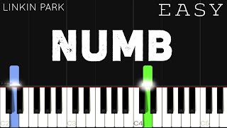 Linkin Park  Numb  EASY Piano Tutorial [upl. by Llenram]