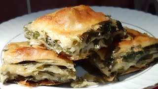 Ispanaklı Börek Tarifi  El Açması Ispanaklı Börek Yapımı ıspanaklıbörektarifi [upl. by Fritzie]