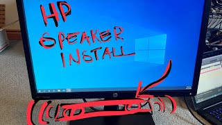 Install hp speaker bar on monitor [upl. by Melva]