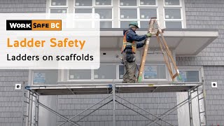 Ladder Safety Ladders on Scaffolds [upl. by Oruasi]