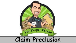 Legal Nuts And Bolts Claim Preclusion Merger And Bar [upl. by Ullman294]