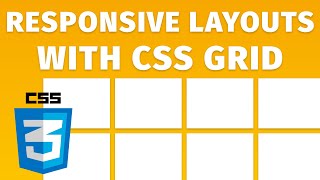 Build Responsive CSS Layouts with CSS GRID  Beginner Tutorial [upl. by Suoivart]