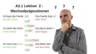 Deutschkurs A21  Wechselpräpositionen [upl. by Benetta]