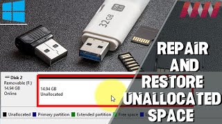 How to Repair and Restore Unallocated Space on a USBSD Card [upl. by Clougher]