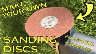 23 angle grinder sanding discs DIY [upl. by Lletnohs]