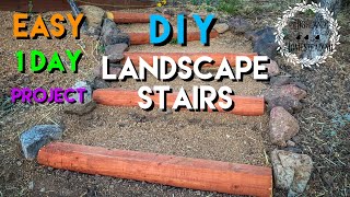 How To DIY Landscape Stairs [upl. by Akirahs728]