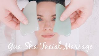 Gua Sha Facial Massage Tutorial  Benefits and Demonstration [upl. by Llenram]