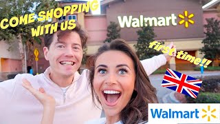 BRITISH COUPLE SHOP IN WALMART FOR THE FIRST TIME 2 hour shopping spree 🙈 [upl. by Paolo534]