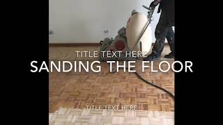 How to parquet floor repair sand seal and re finish [upl. by Enileda]