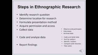 Ethnographic Research [upl. by Lledrac123]