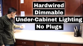 Kitchen Under Cabinet Lighting  No Plugs Hardwired installation [upl. by Hogarth240]