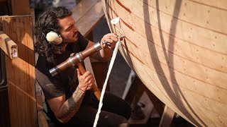 Caulking Corking a wooden boat Tally Ho  EP96 [upl. by Lerner]