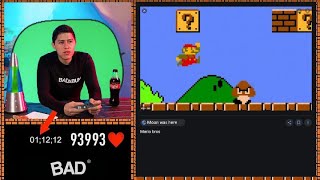 Badabun Fake Mario Bros Speedrun but its more fake [upl. by Strawn]