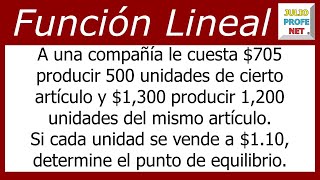 Funciones lineales  Problema 4 [upl. by Swarts]