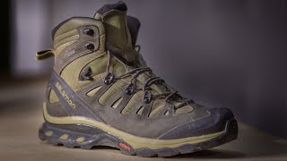 600 Mile Lightweight Waterproof Hiking Boots Review Salomon Quest 4D GTX [upl. by Analad604]