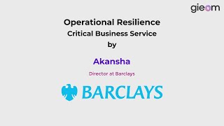 Operational Resilience  Critical Business Service [upl. by Asinet]