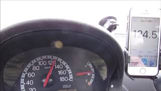 Fiat Seicento 11 acceleration 0100 kmh GPS [upl. by Neri]