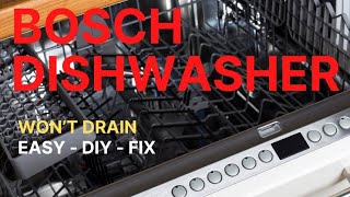 ✨ BOSCH DISHWASHER  EASY RESET and DRAIN FIX ✨ [upl. by Rora228]