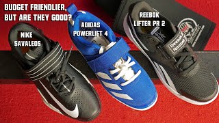 Nike Savaleos vs Adidas Powerlift 4 vs Reebok Lifter PR 2 [upl. by Karim748]