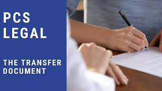 The Transfer Document  Deed  Land Registry TR1 [upl. by Ahsikin277]