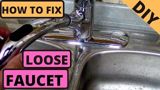 How to fix loose Kitchen Faucet DIY [upl. by Whelan]