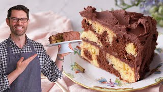 Easy Marble Cake Recipe  Preppy Kitchen [upl. by Eddra767]