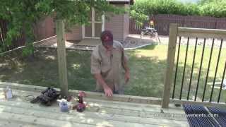 How To Build A Deck  4 Railing [upl. by Clawson]