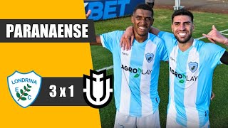 LONDRINA 3 X 1 MARINGÁ  GOLS  PARANAENSE 2024 [upl. by Pierrepont]