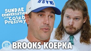 BROOKS KOEPKA Sundae Conversation with Caleb Pressley [upl. by Tamarra]