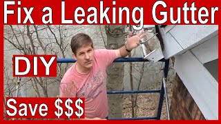 How to Fix a Leaking Gutter [upl. by Gross574]