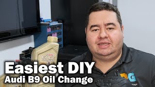 Easy Oil Change Audi A4 20172019 B9 Chassis [upl. by Eirdua]